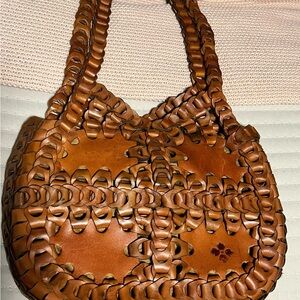 Patricia Nash all leather handbag….two straps…excellent condition….suede inside